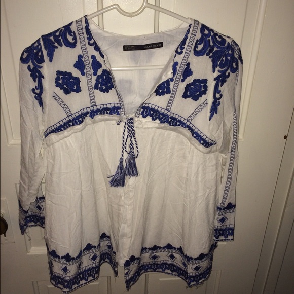 One of my favorites! Mexican embroidered blouse