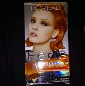 Feria Intense Copper Hair dye.