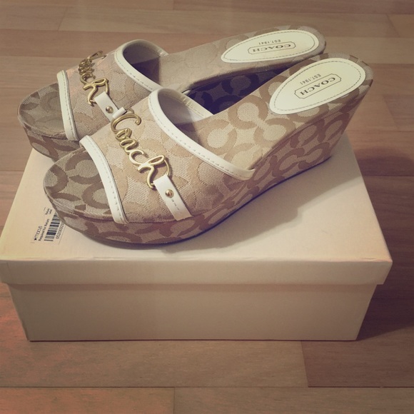 Coach Carissa platform heels