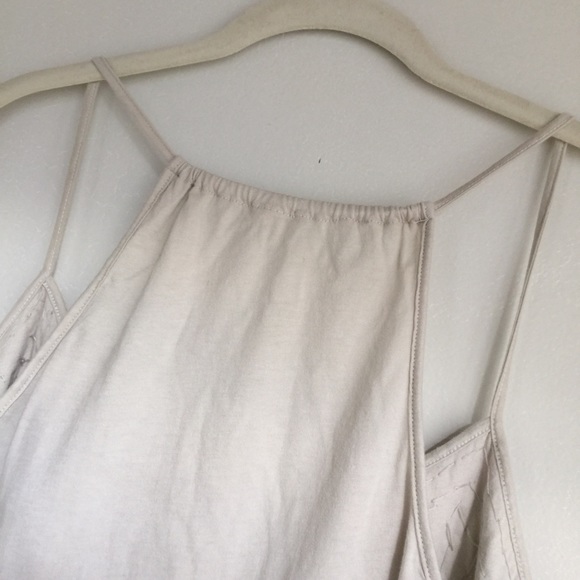 J. Crew Silvery Gray Tank Top with Chiffon Details - Picture 4 of 4