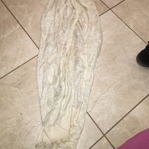White sparkle scarf
