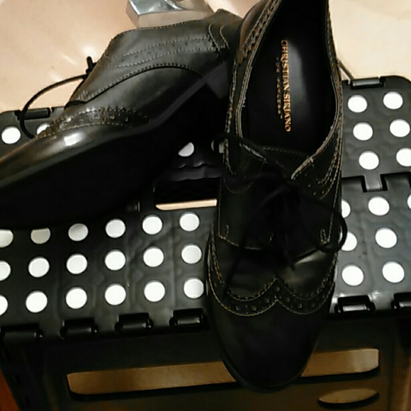 Christian Siriano Black/Gray Oxfords