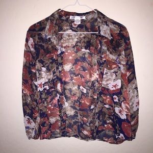 Floral button up shirt