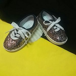 Little girl's glitter sneakers x 2 pairs