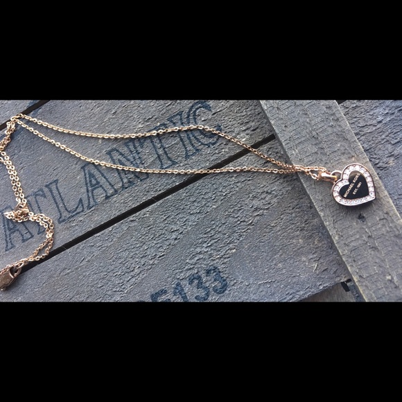 Michael Kors Heart Necklace in Rose Gold
