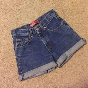Customized High Waist Levi's Jean Shorts