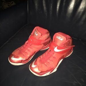 Red Nike Men's Basketball shoes