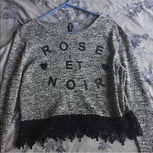 Lace Cropped Longsleeve