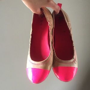 Theory color block flat shoes sz 7
