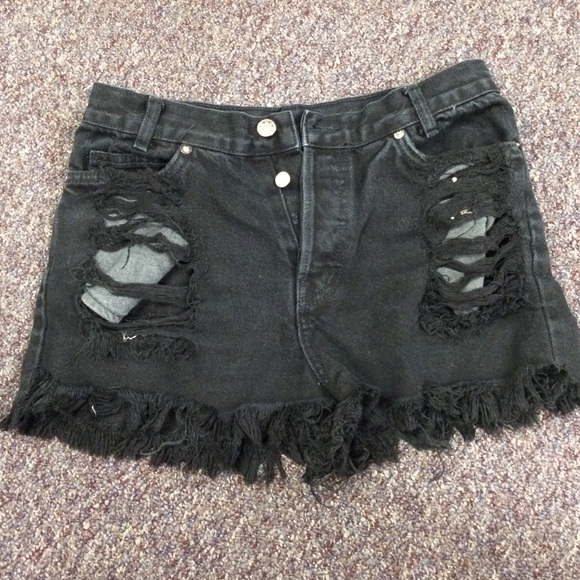 Brandy Melville black jean shorts