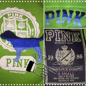 VS PINK green sweats