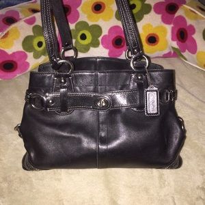 Authentic coach purse w/ purple interior OBO