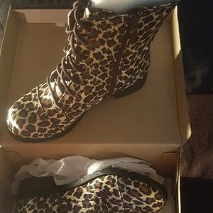 New Leopard Ankle Boot  Size 7, 9 and 10