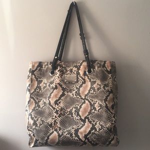 Used snake skin Nine West tote