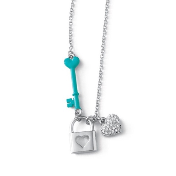 New! Lia Sophia Trinket Turquoise Charm Necklace - Picture 2 of 3