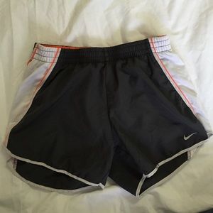 Nike Dri Fit Grey and Orange Shorts