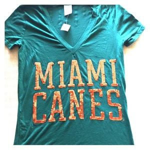 Miami Hurricanes 🏈 Victoria's Secret PINK Shirt