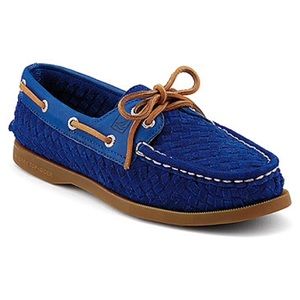 Women's Sperry Top-Sider Woven Suede - Cobalt Blue