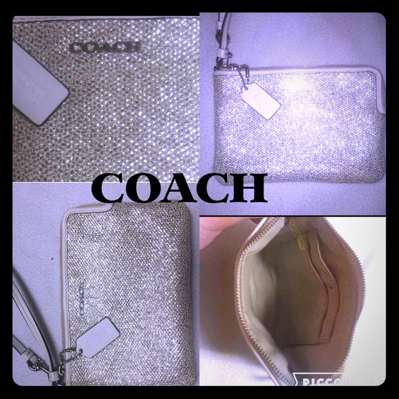 🌟Silver & White Coach Wrislet🌟