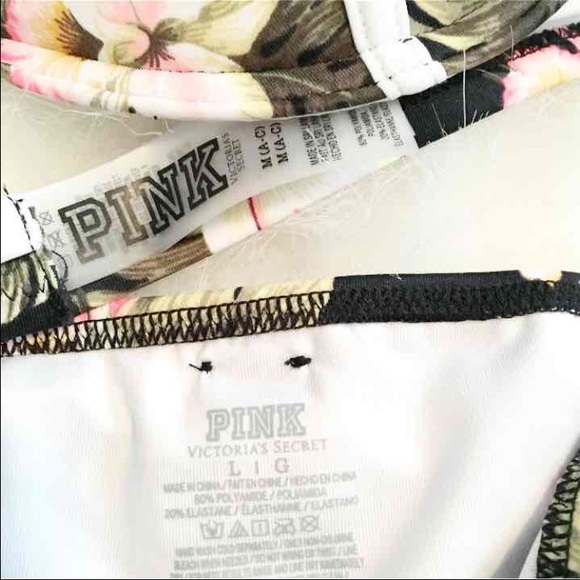 PINK Victoria's Secret Swim - !!SOLD!! PINK Black Aloha Floral Bikini PINK Victoria's Secret Swim - !!SOLD!! PINK Black Aloha Floral Bikini