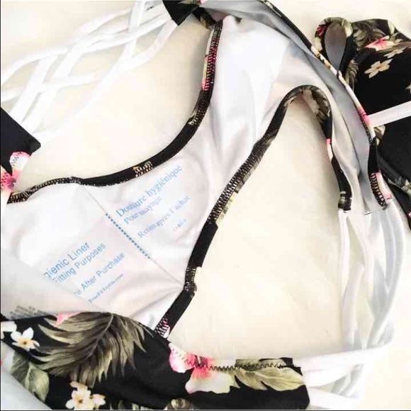 PINK Victoria's Secret Swim - !!SOLD!! PINK Black Aloha Floral Bikini PINK Victoria's Secret Swim - !!SOLD!! PINK Black Aloha Floral Bikini