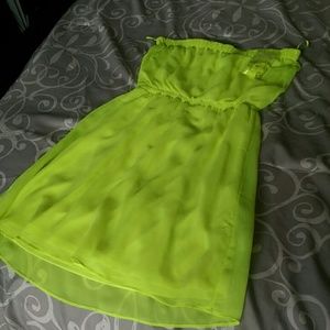 NEON strapless mini