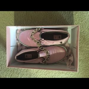 Juicy Couture  Pink Silk Slip on Sneakers