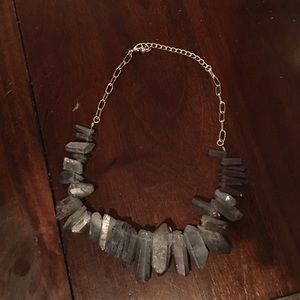 Natural Cut Quartz Necklace