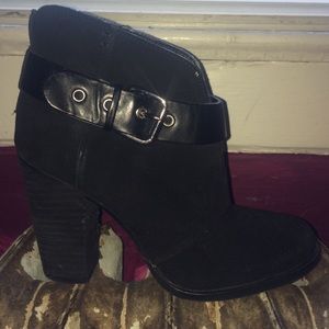 Black ankle boots