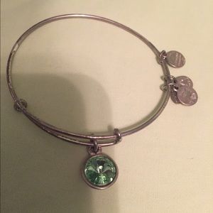 Silver Alex and Ani Charm Bangle