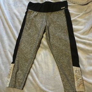 Pink ultimate yoga crop leggings size med