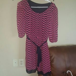 Pink/navy dress. Like new, only worn once.