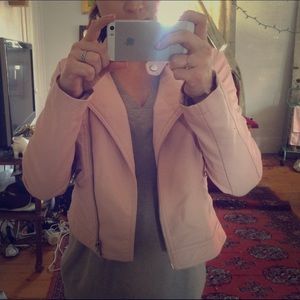 Gorgeous Pastel Pink Leather Jacket 💗NWT