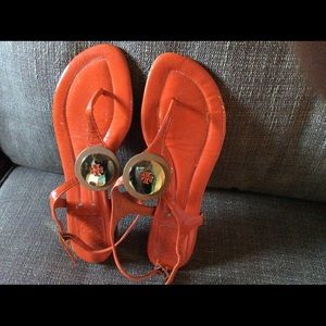 TORY BURCH ORANGE SANDAL AUTHENTIC