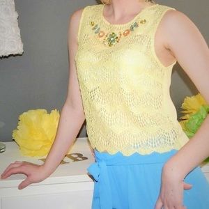 Tie time crochet top