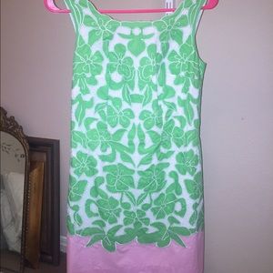 Lilly Pulitzer shift size 0 pink and green