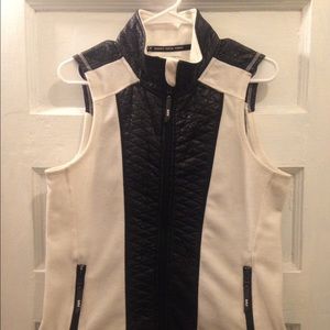 MARC NEW YORK, Black and White Vest (Size: L)