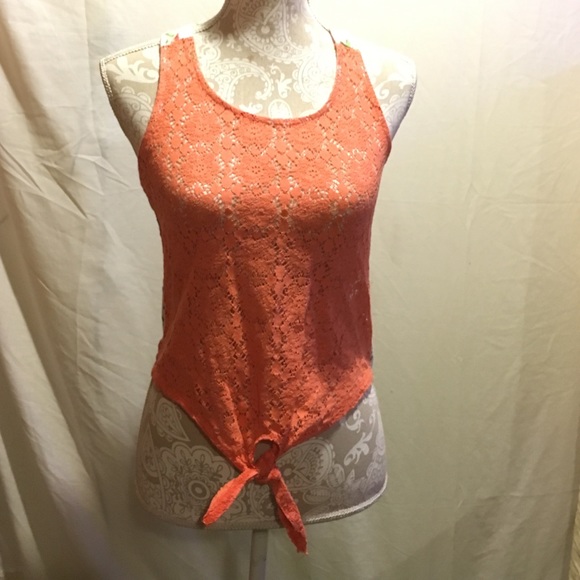 Lace and floral tank