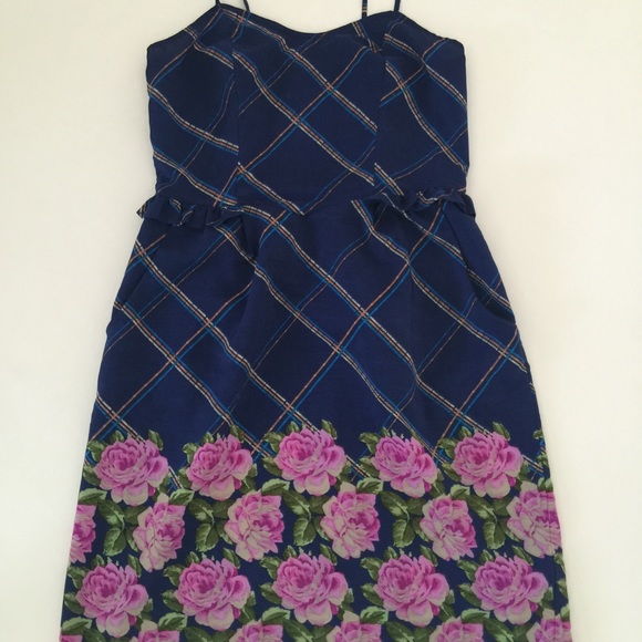Navy floral dress - Picture 1 of 4
