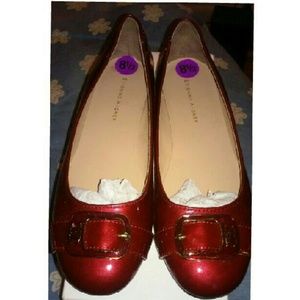 Burgundy flat shoes. NWT