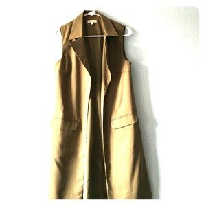 Long Olive Green Vest