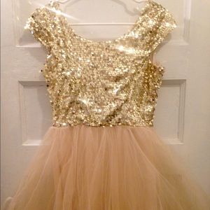 Rue 21 Sequin Top with Tulle Dress (Size: M)