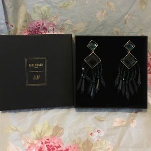 H&M Balmain earrings brand new never worn