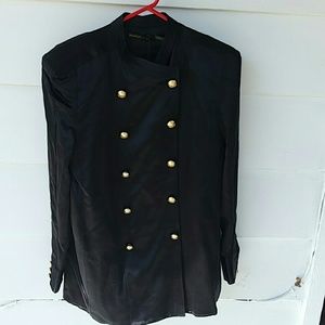 H&M Balmain black Blouse SZ  4,6,8 New with Tag