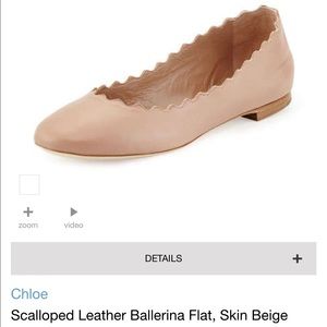 Chloe Lauren Scalloped Ballet Flat 37