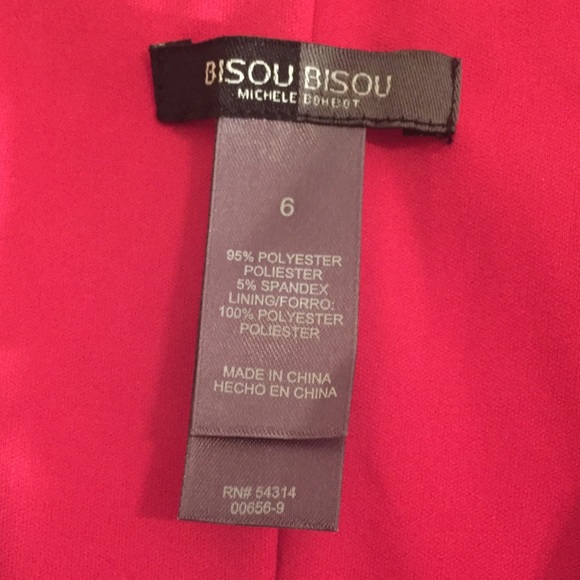 Hot pink Bisou Bisou dress, size 6 - Picture 2 of 2