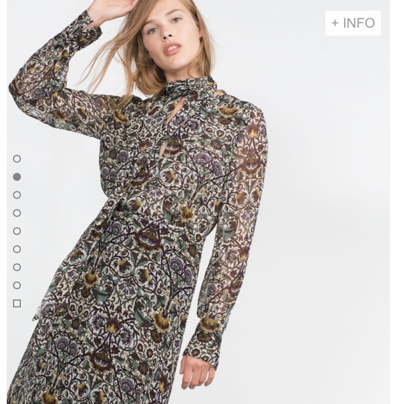 🚫SOLD🚫Zara New Printed Maxi Dress - Picture 2 of 4