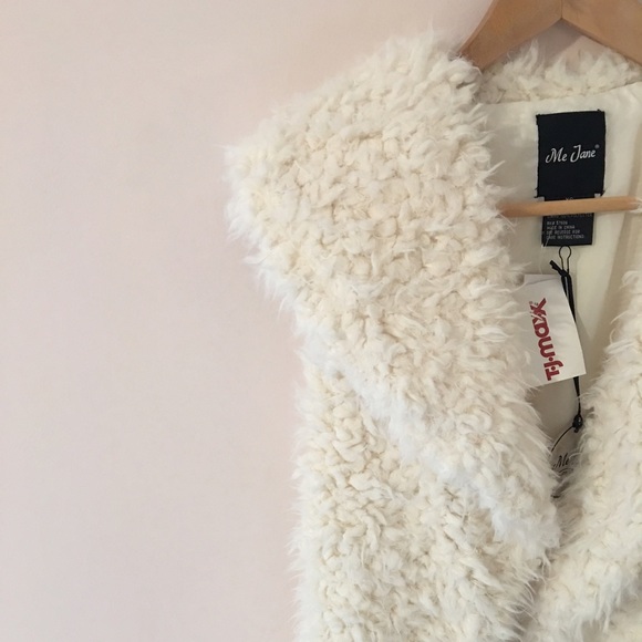 Faux fur cardigan/coat