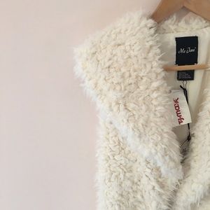 Faux fur cardigan/coat