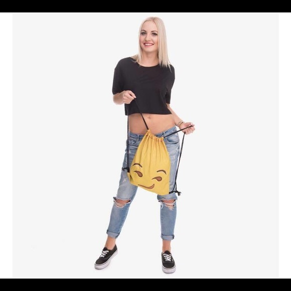 Smirking emoji bag, - Picture 2 of 3